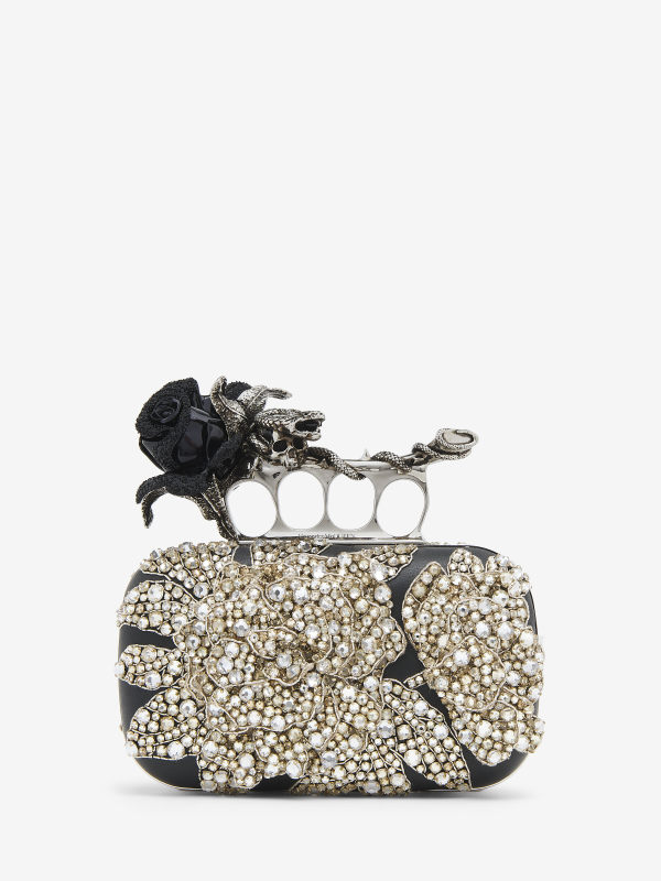 ALEXANDER MCQUEEN - Rose & Snake Knuckle Clutch - Item 835585KR7831090